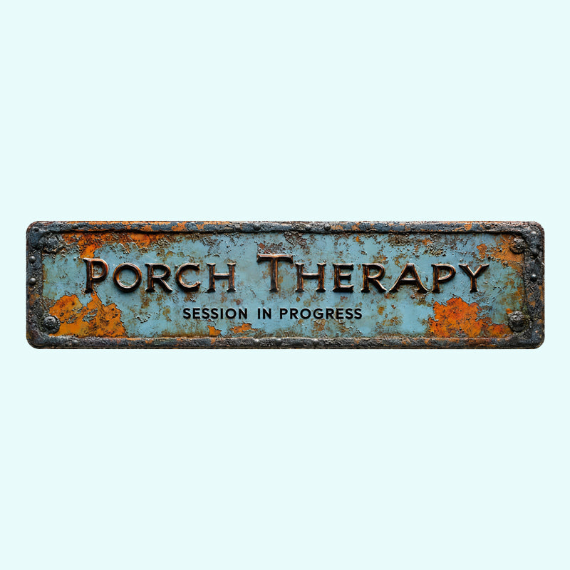🏡Country-style "Porch Healing" Metal Sign