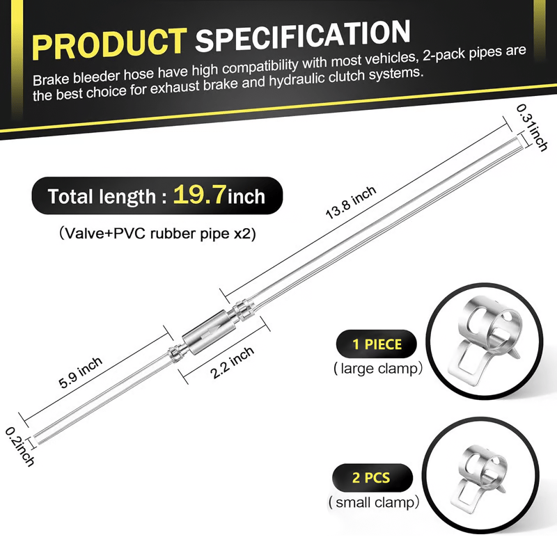 Father's Day Sale 49% OFF - š„Brake Bleeder Hose One Way Check Valve