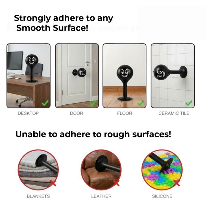 Desk Punching Bag Desktop Toy with Strong Suction Cup