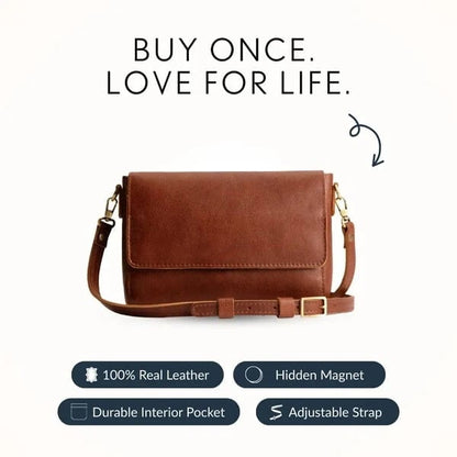 👜 Premium Leather Crossbody Bag – Minimalist Style, Everyday Essential