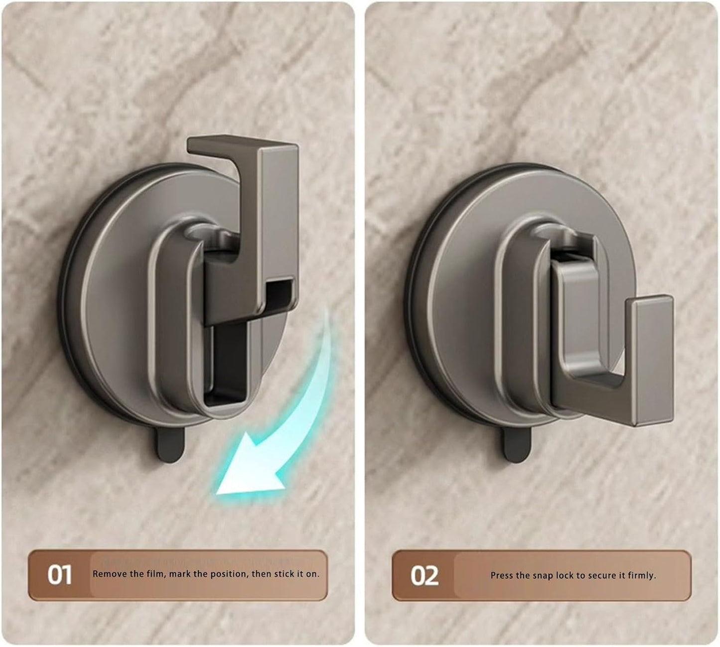 Suction Cup Hook - No Drill, No Trace & Reusable