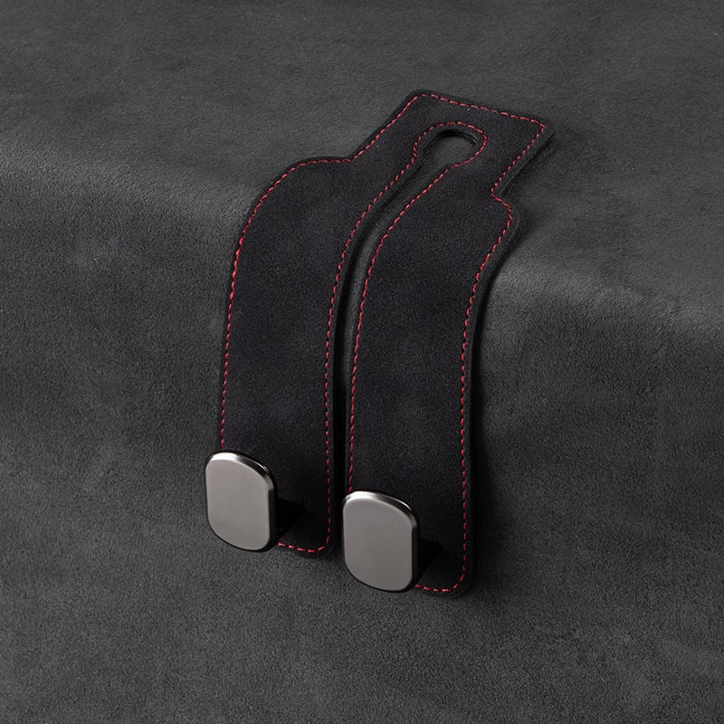 🔥🚗Car Seat Back Alcantara Storage Hook - 💥Double Hook Holder for Convenient Storage