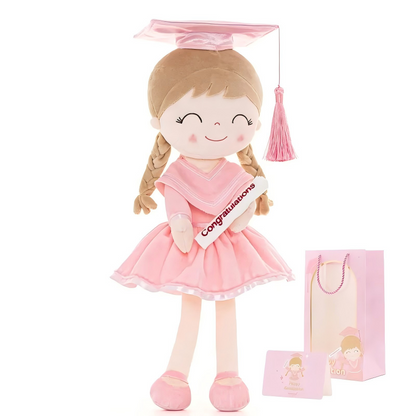 🎓 Class of 2026 Graduation Doll – 14” Soft Plush Keepsake Gift with Gift Bag