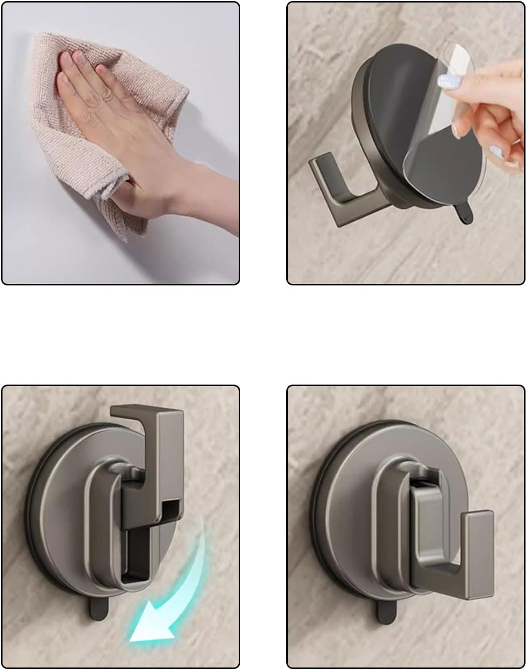 Suction Cup Hook - No Drill, No Trace & Reusable