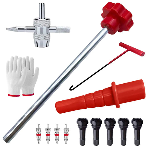 13-Piece Set Quick Change Tire Valve Tool Kit