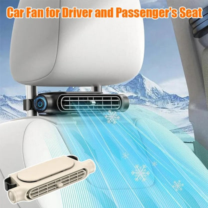 Car Headrest Cooling Fan with 3 Speeds