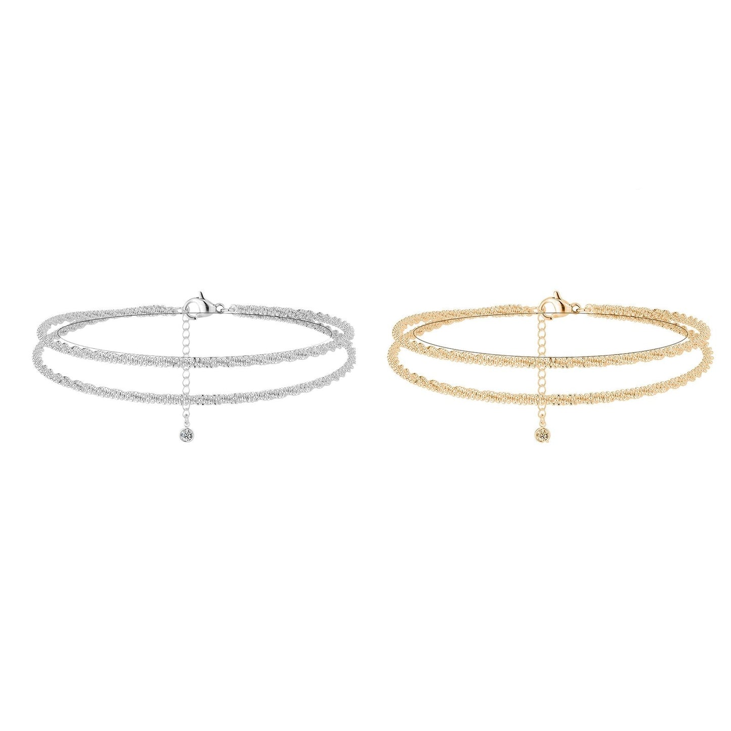 🥰Dainty Layered Waterproof Anklet For Women
