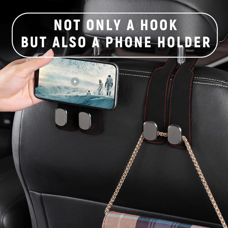 🔥🚗Car Seat Back Alcantara Storage Hook - 💥Double Hook Holder for Convenient Storage