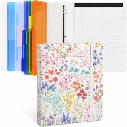 🔥Last Day 49% OFF - 📄✨PU Leather Clipboard with Storage – 3-Ring Binder, Magnetic Clip, Removable Notepad & Expanding File