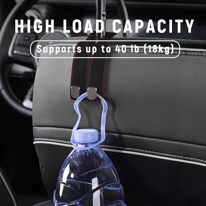 🔥🚗Car Seat Back Alcantara Storage Hook - 💥Double Hook Holder for Convenient Storage