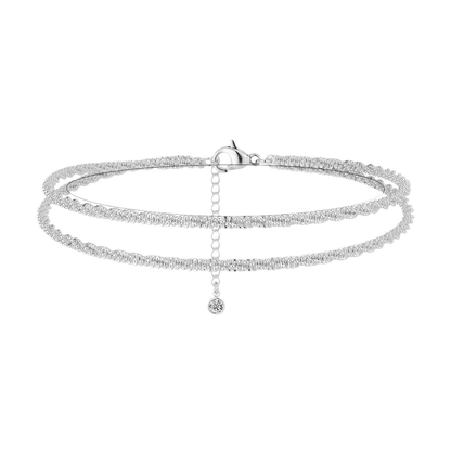 🥰Dainty Layered Waterproof Anklet For Women