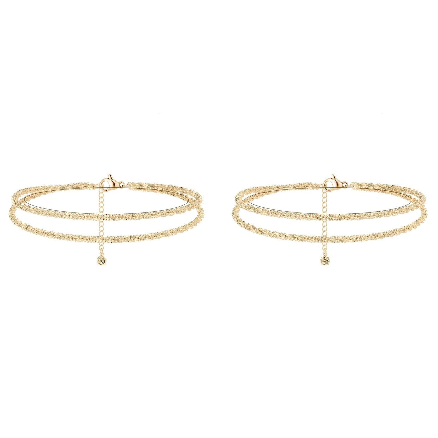 🥰Dainty Layered Waterproof Anklet For Women