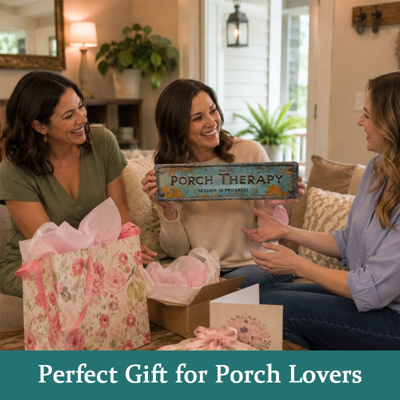 🏡Country-style "Porch Healing" Metal Sign