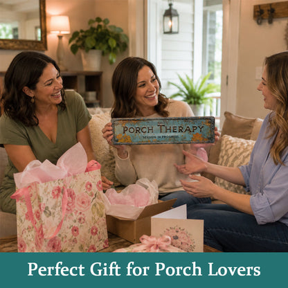 🏡Country-style "Porch Healing" Metal Sign