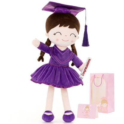 🎓 Class of 2026 Graduation Doll – 14” Soft Plush Keepsake Gift with Gift Bag