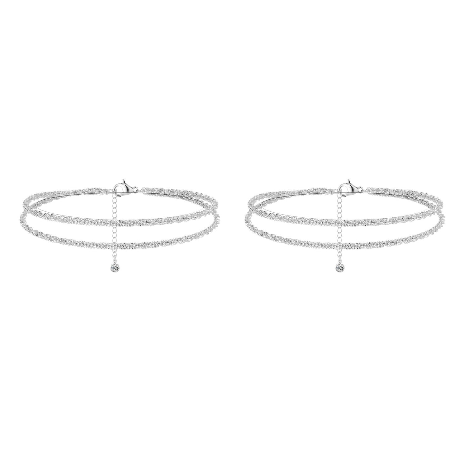 🥰Dainty Layered Waterproof Anklet For Women