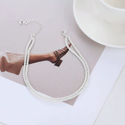 🥰Dainty Layered Waterproof Anklet For Women
