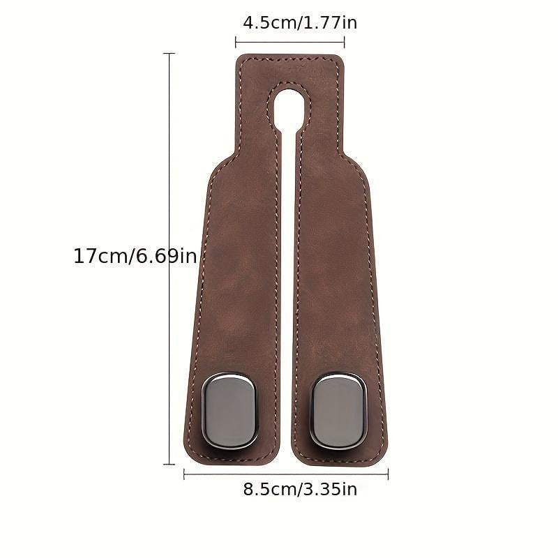 🔥🚗Car Seat Back Alcantara Storage Hook - 💥Double Hook Holder for Convenient Storage