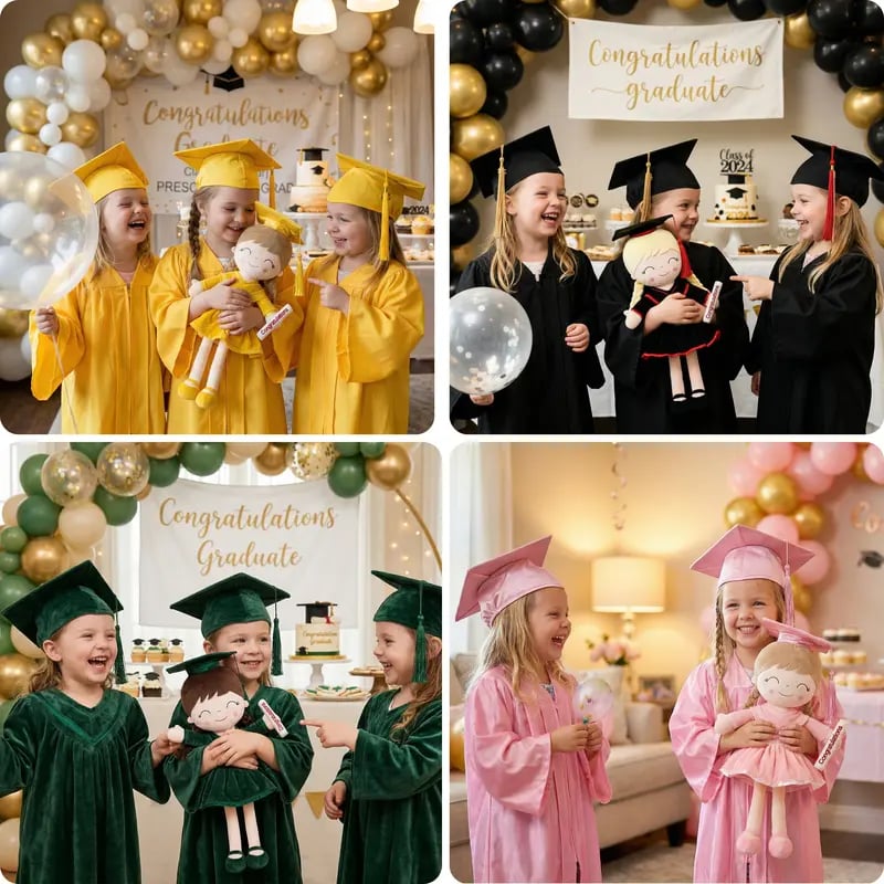 🎓 Class of 2026 Graduation Doll – 14” Soft Plush Keepsake Gift with Gift Bag