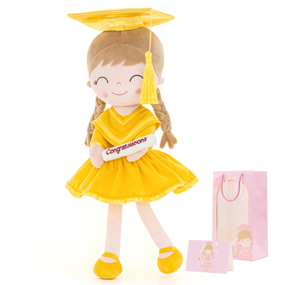 🎓 Class of 2026 Graduation Doll – 14” Soft Plush Keepsake Gift with Gift Bag
