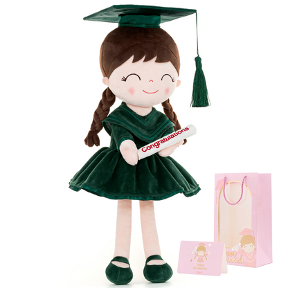 🎓 Class of 2026 Graduation Doll – 14” Soft Plush Keepsake Gift with Gift Bag