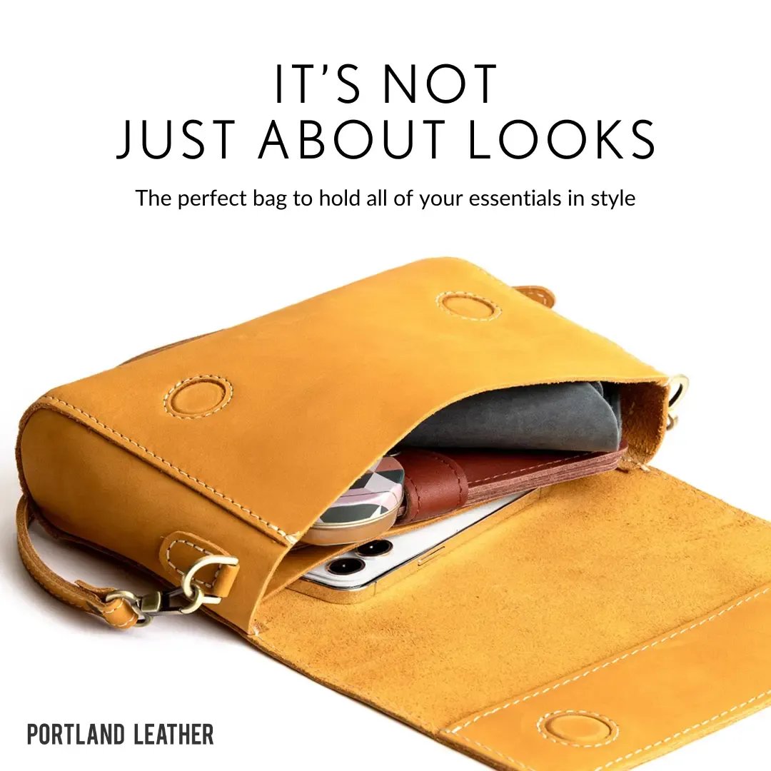👜 Premium Leather Crossbody Bag – Minimalist Style, Everyday Essential