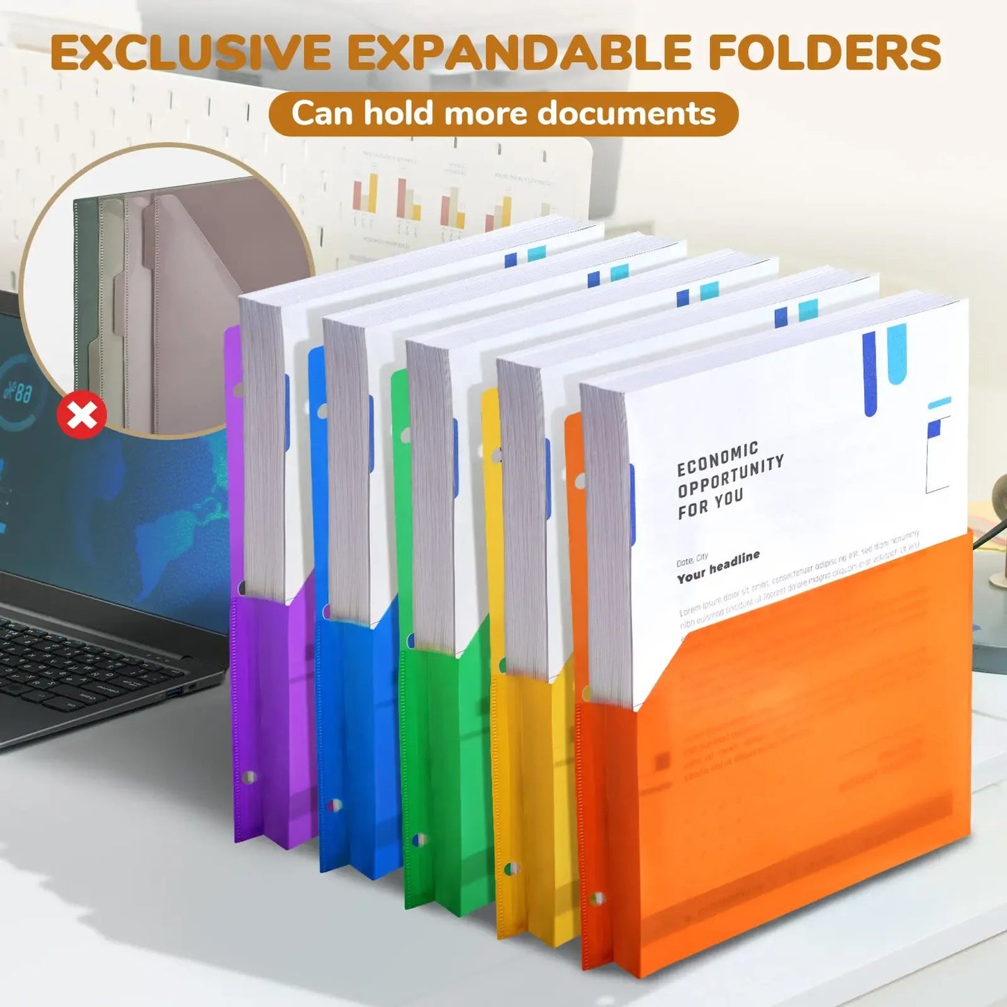 🔥Last Day 49% OFF - 📄✨PU Leather Clipboard with Storage – 3-Ring Binder, Magnetic Clip, Removable Notepad & Expanding File