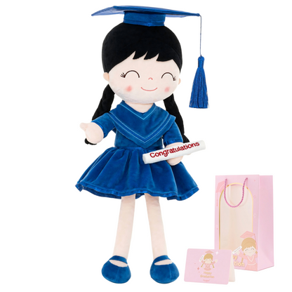 🎓 Class of 2026 Graduation Doll – 14” Soft Plush Keepsake Gift with Gift Bag
