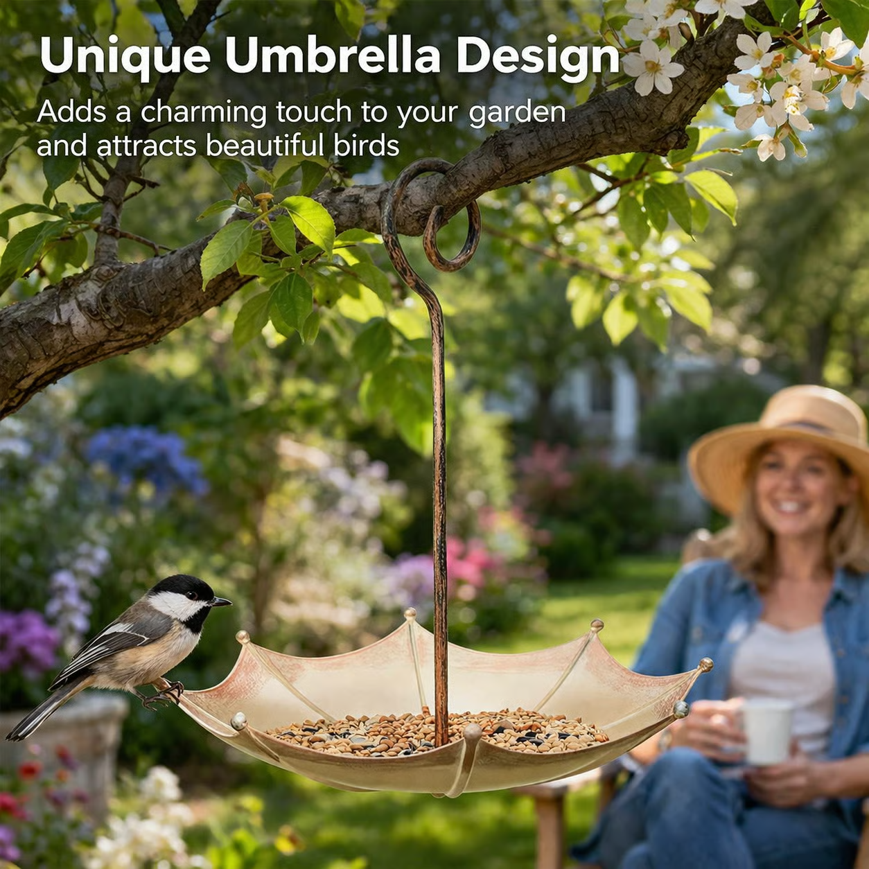 🐦Mini Umbrella Bird Feeder — Whimsical Garden Charm