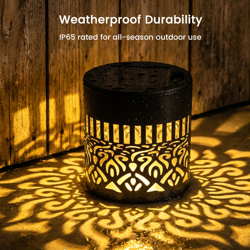 ✨Solar Mandala Wall Light | Outdoor Garden Fence Projector Lamp 🪐🌌