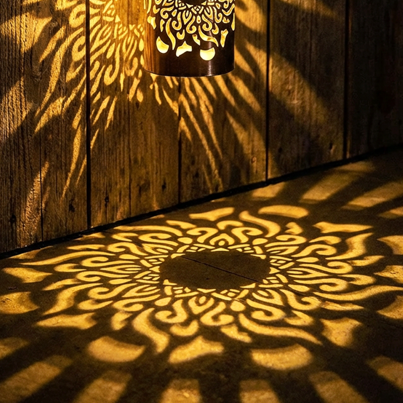 ✨Solar Mandala Wall Light | Outdoor Garden Fence Projector Lamp 🪐🌌
