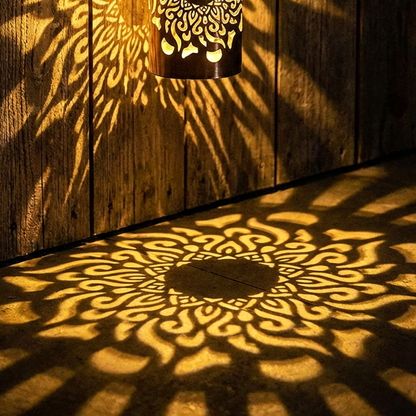 ✨Solar Mandala Wall Light | Outdoor Garden Fence Projector Lamp 🪐🌌