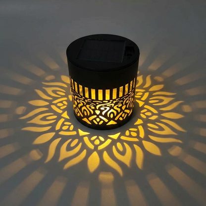 ✨Solar Mandala Wall Light | Outdoor Garden Fence Projector Lamp 🪐🌌