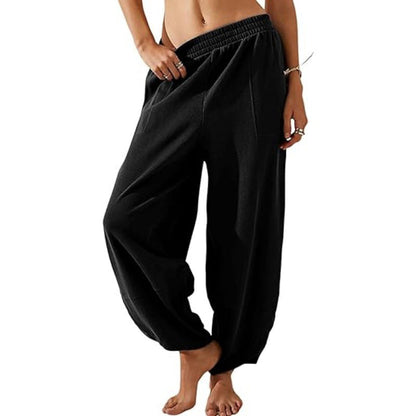 👖 LIMITED-TIME 50% OFF! 🍂 Women's Casual Elastic Waist Wide Leg Pants – Comfort Fit, Side Pockets, Flowy 🌸