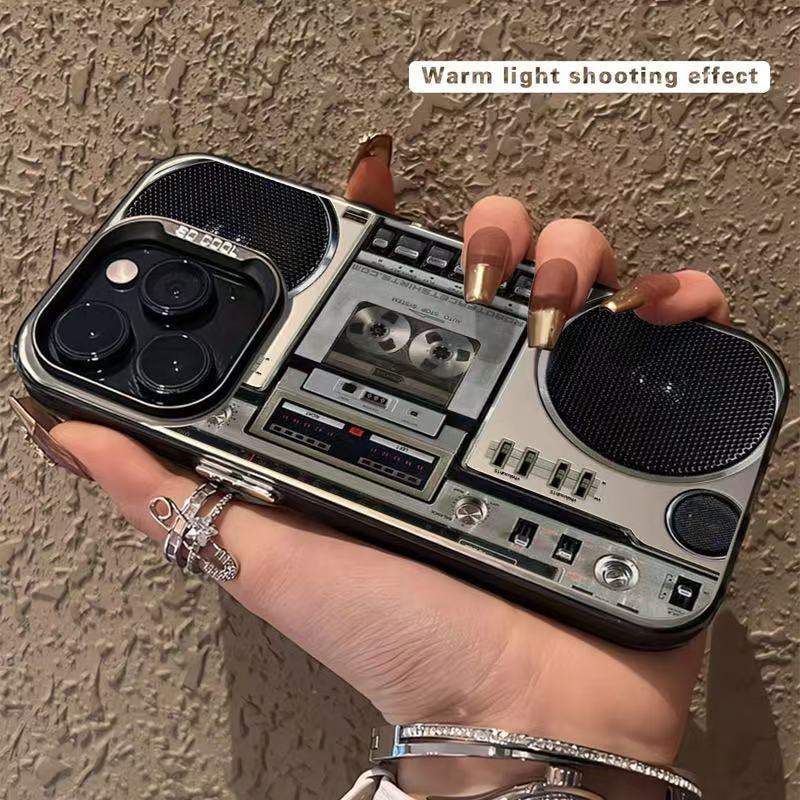 Retro Boombox Cassette Player Phone Case