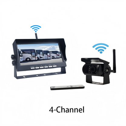 7″ Wireless Backup Camera System – Stable 2.4G signal, 12V‑24V. Perfect for trucks & RVs. 🛡️✨