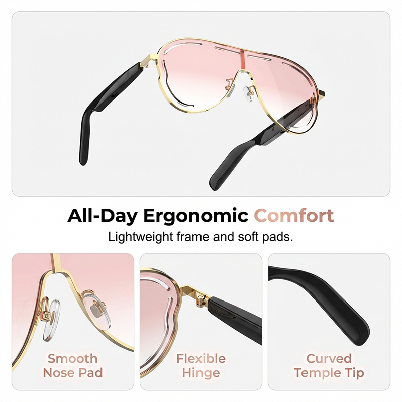 Smart Audio Glasses with Bluetooth 5.4