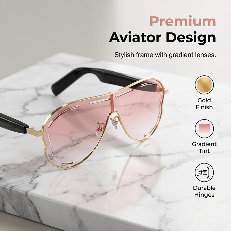 Smart Audio Glasses with Bluetooth 5.4