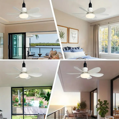 🔥2-IN-1 PORTABLE CEILING FAN & LIGHT with Remote Control