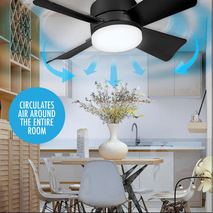 🔥2-IN-1 PORTABLE CEILING FAN & LIGHT with Remote Control