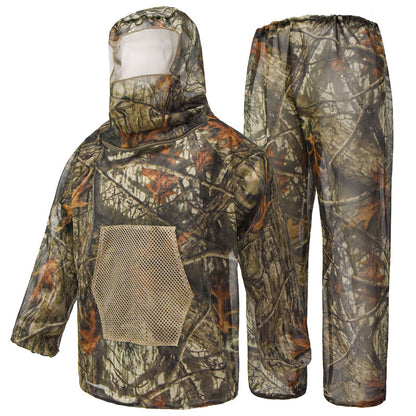 🦟 LIMITED-TIME 50% OFF! ✨ Lightweight Full-Coverage Mosquito Suit with Hood & Face Panel – Breathable, Camo, Bug-Proof 🪵