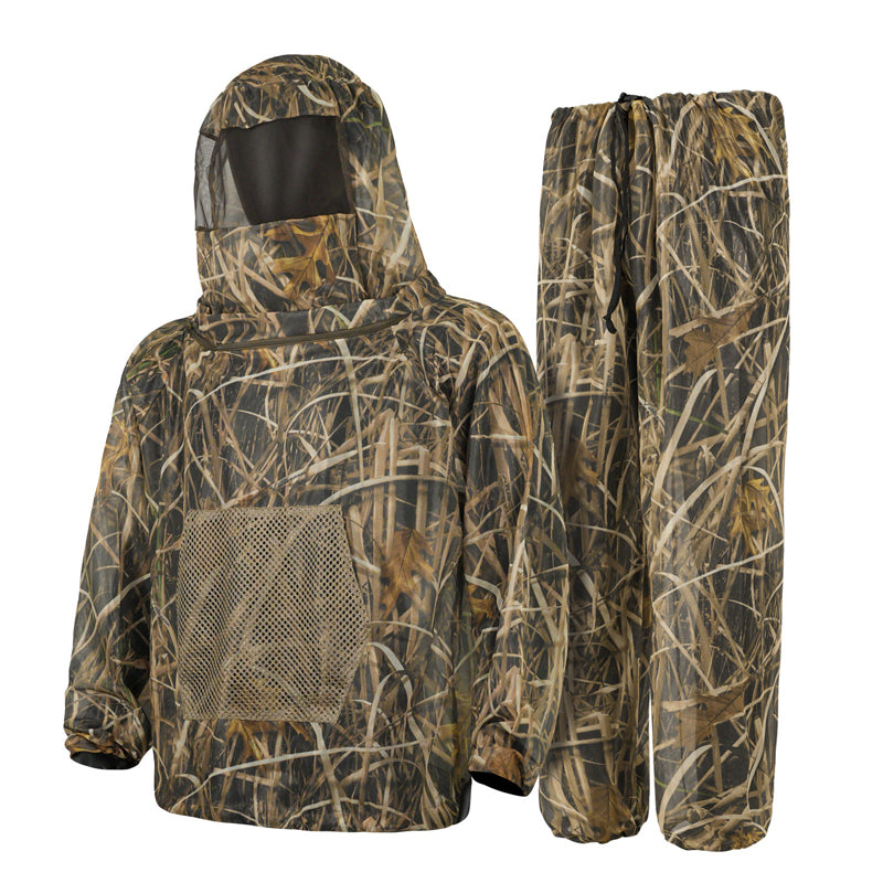 🦟 LIMITED-TIME 50% OFF! ✨ Lightweight Full-Coverage Mosquito Suit with Hood & Face Panel – Breathable, Camo, Bug-Proof 🪵