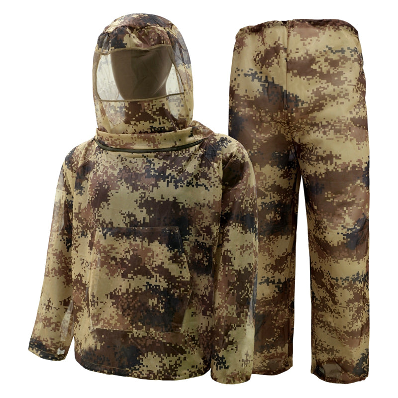 🦟 LIMITED-TIME 50% OFF! ✨ Lightweight Full-Coverage Mosquito Suit with Hood & Face Panel – Breathable, Camo, Bug-Proof 🪵