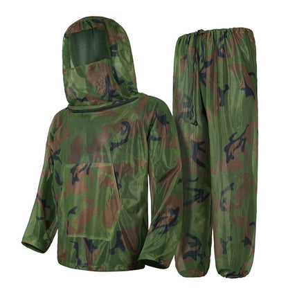 🦟 LIMITED-TIME 50% OFF! ✨ Lightweight Full-Coverage Mosquito Suit with Hood & Face Panel – Breathable, Camo, Bug-Proof 🪵