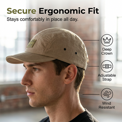 “You are what you do, not what you say you will do” Malleable Brim 5-Panel Streetwear Cap