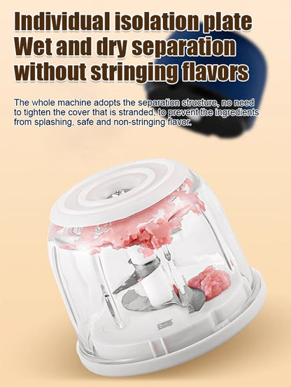 🔥HOT SALE 48% OFF🧑‍🍳Cordless Multifunctional Mini Electric Food Processor, Wireless Portable Kitchen Chopper for Minced Meat, Garlic & Baby Puree, Fast Food Prep Kitchen Helper