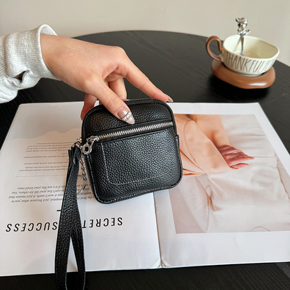 Minimalist Mini Coin Purse with Wrist Strap